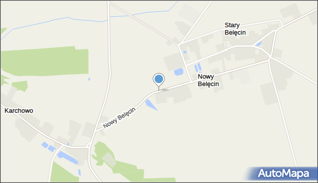 Nowy Belęcin, Nowy Belęcin, mapa Nowy Belęcin