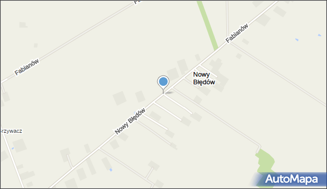 Nowy Błędów, Nowy Błędów, mapa Nowy Błędów