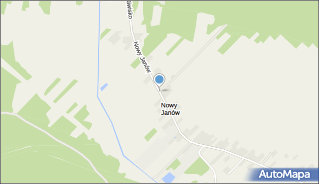 Nowy Janów gmina Kluki, Nowy Janów, mapa Nowy Janów gmina Kluki