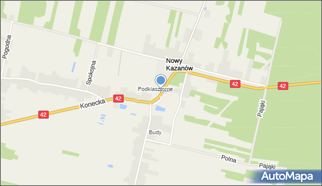 Nowy Kazanów, Nowy Kazanów, mapa Nowy Kazanów