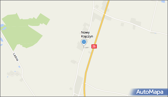 Nowy Kiączyn, Nowy Kiączyn, mapa Nowy Kiączyn