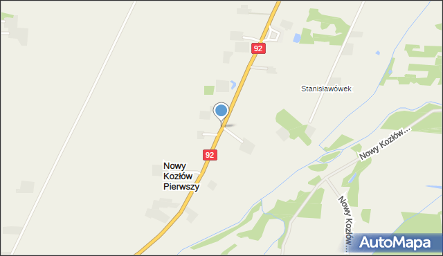 Nowy Kozłów Pierwszy, Nowy Kozłów Pierwszy, mapa Nowy Kozłów Pierwszy