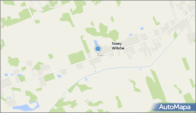 Nowy Wilków gmina Leoncin, Nowy Wilków, mapa Nowy Wilków gmina Leoncin