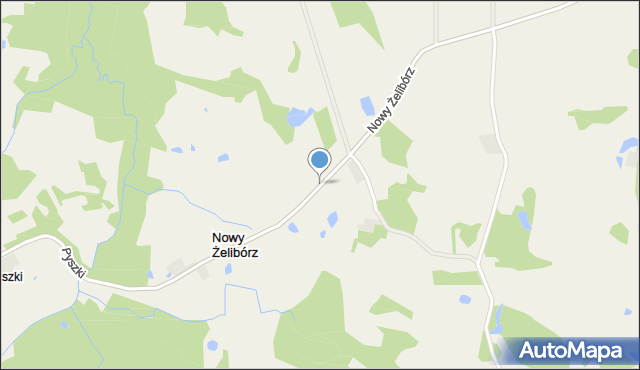Nowy Żelibórz, Nowy Żelibórz, mapa Nowy Żelibórz