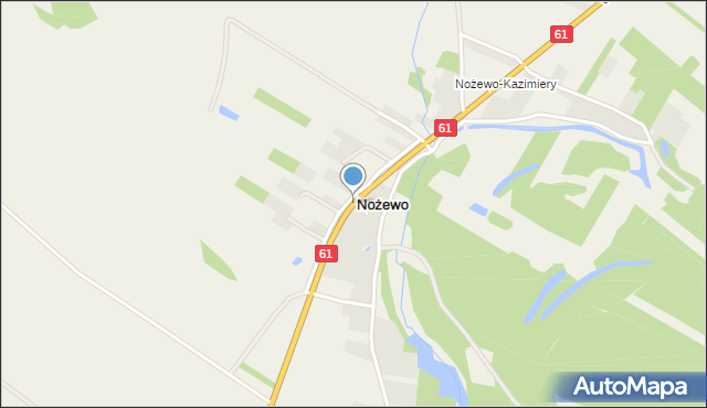 Nożewo, Nożewo, mapa Nożewo