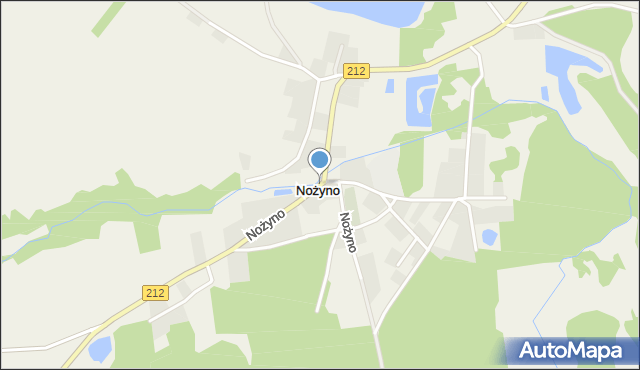 Nożyno, Nożyno, mapa Nożyno