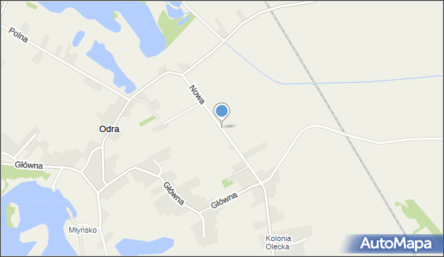 Odra gmina Gorzyce, Nowa, mapa Odra gmina Gorzyce