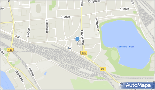 Opole, Norwida Cypriana Kamila, mapa Opola