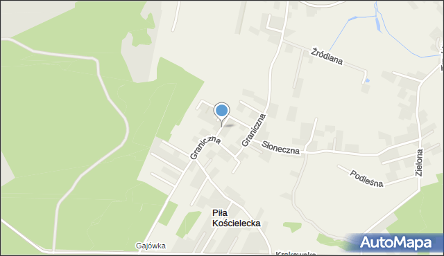 Piła Kościelecka, Nowa, mapa Piła Kościelecka