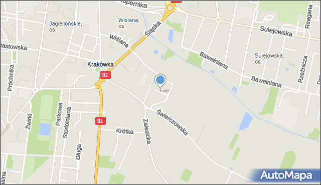 Piotrków Trybunalski, Nowakowskiego Tadeusza, mapa Piotrków Trybunalski