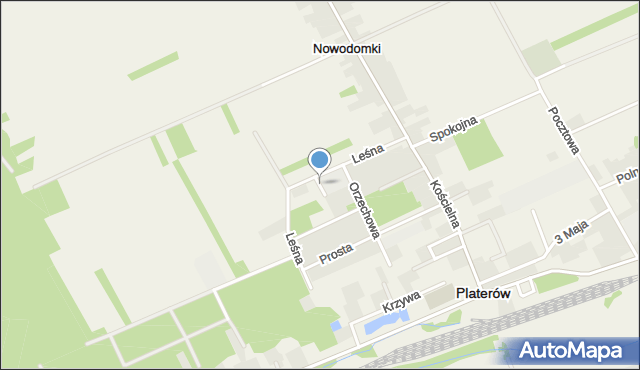 Platerów, Nowa, mapa Platerów