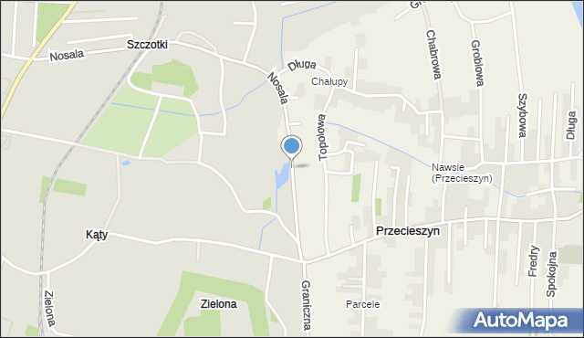 Przecieszyn, Nosala, mapa Przecieszyn