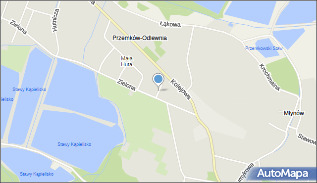 Przemków, Norwida Cypriana Kamila, mapa Przemków