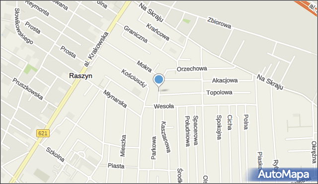 Rybie gmina Raszyn, Nowa, mapa Rybie gmina Raszyn