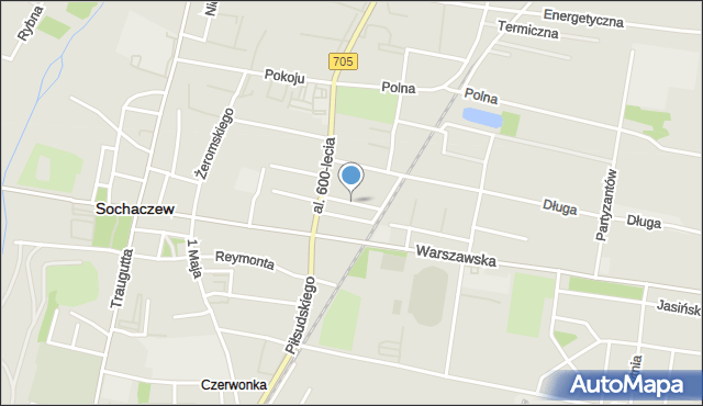 Sochaczew, Nowa, mapa Sochaczew
