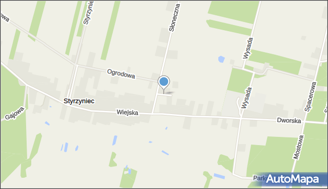 Styrzyniec, Nowa, mapa Styrzyniec