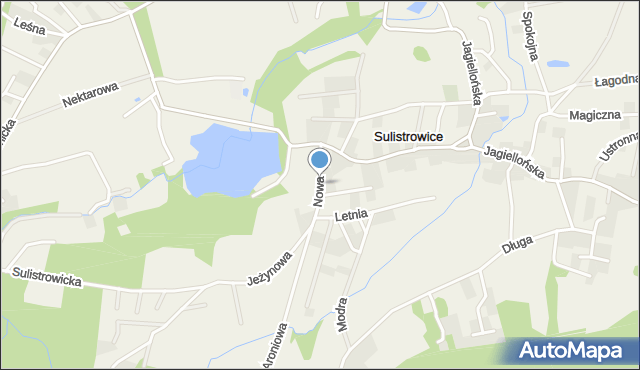 Sulistrowice gmina Sobótka, Nowa, mapa Sulistrowice gmina Sobótka