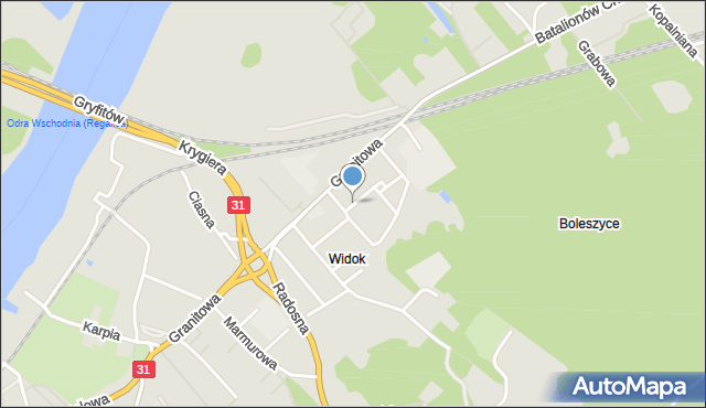 Szczecin, Nowotarska, mapa Szczecina