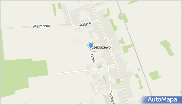 Trzebiszewo, Nowa, mapa Trzebiszewo