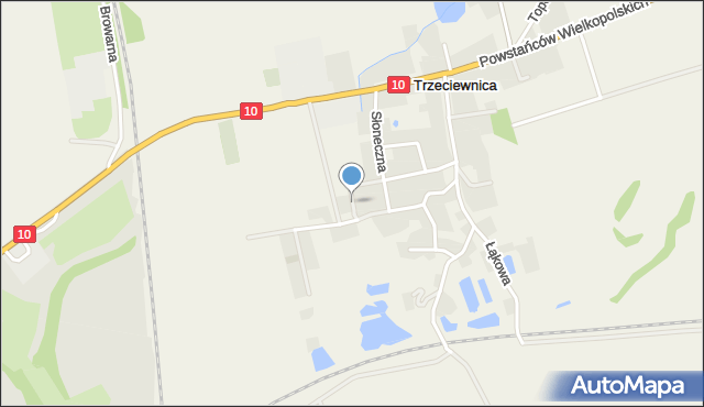 Trzeciewnica, Nowa, mapa Trzeciewnica