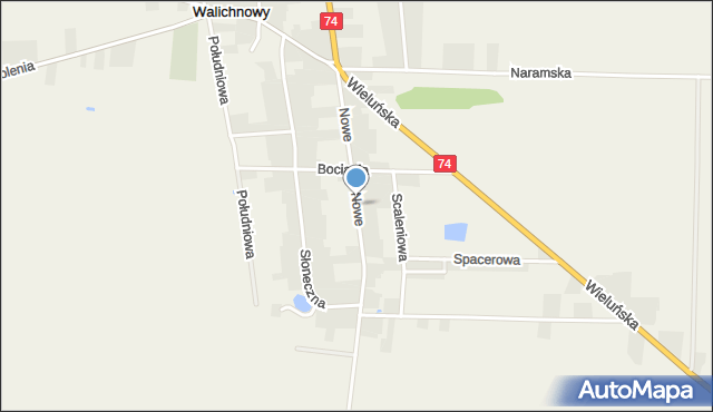 Walichnowy, Nowe Osiedle, mapa Walichnowy