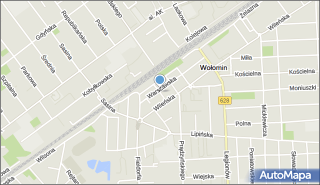 Wołomin, Nowa, mapa Wołomin