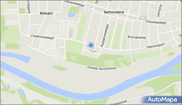 Wrocław, Noakowskiego Stanisława, mapa Wrocławia