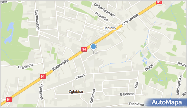 Zbylitowska Góra, Nowa, mapa Zbylitowska Góra