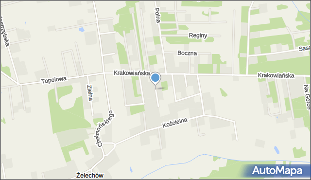 Żelechów gmina Żabia Wola, Nowa, mapa Żelechów gmina Żabia Wola