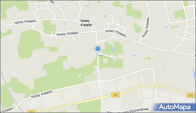 Zielona Góra, Nowy Kisielin-Syrkiewicza Aleksandra, mapa Zielona Góra