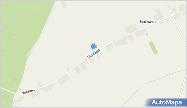 Nużewko, Nużewko, mapa Nużewko