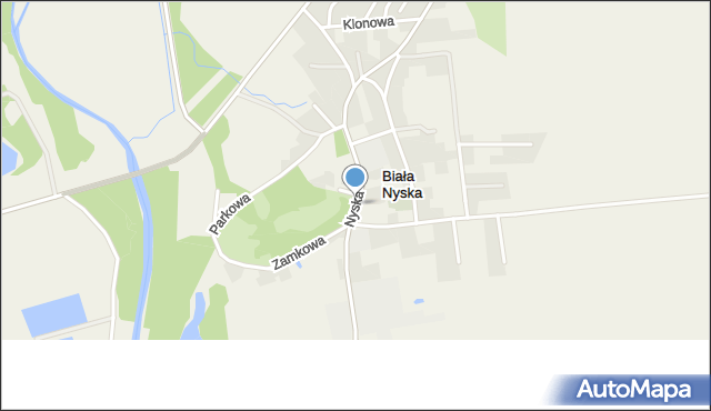 Biała Nyska, Nyska, mapa Biała Nyska