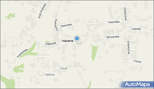 Narama, o. gen. Stanisława Turka, mapa Narama