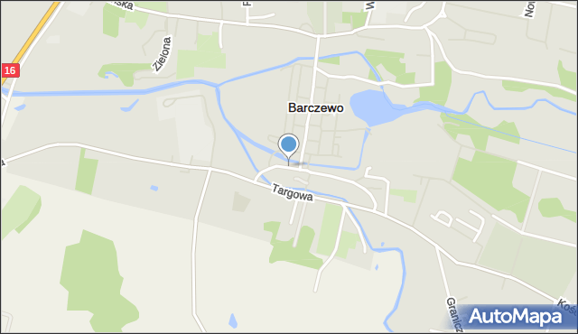 Barczewo, Obrońców Warszawy, mapa Barczewo