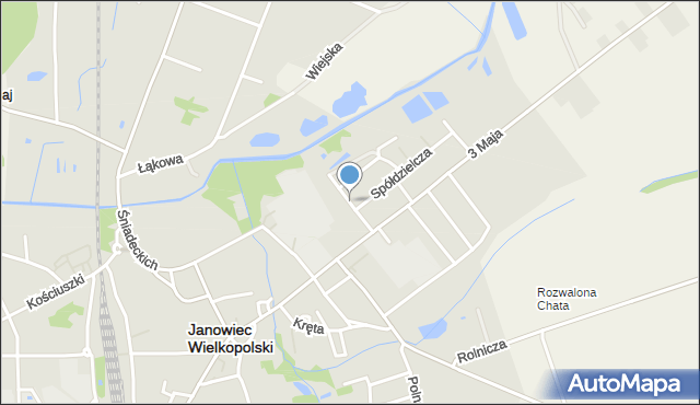 Janowiec Wielkopolski, Obrońców Kłecka, mapa Janowiec Wielkopolski