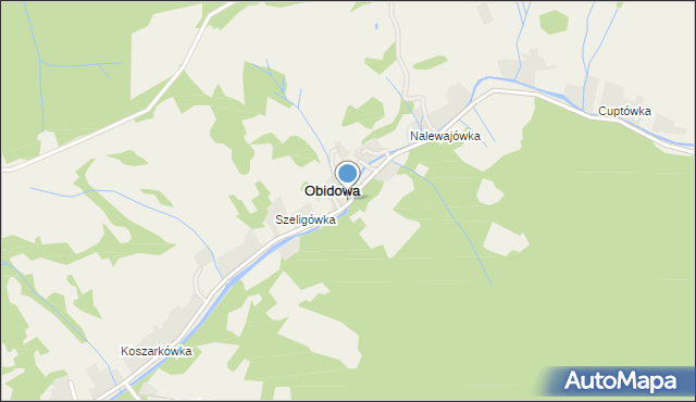 Obidowa, Obidowa, mapa Obidowa