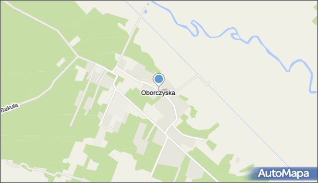 Oborczyska, Oborczyska, mapa Oborczyska