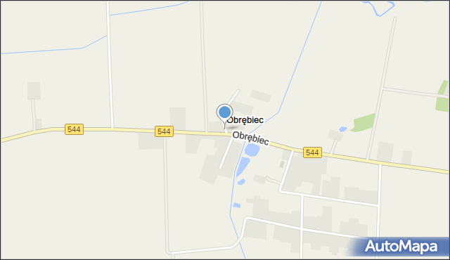 Obrębiec, Obrębiec, mapa Obrębiec