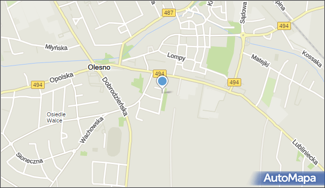 Olesno, Obrońców Westerplatte, mapa Olesno