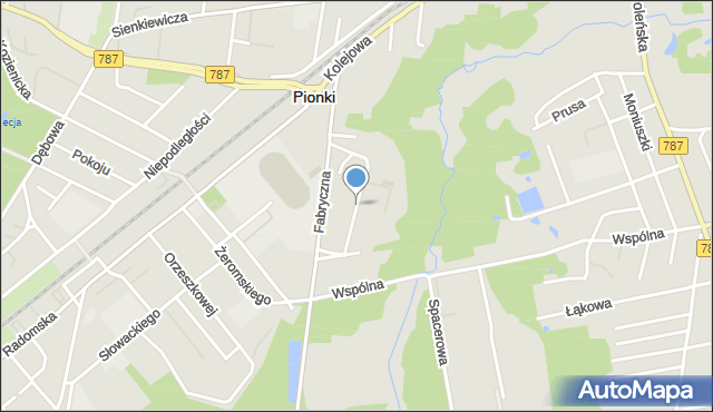 Pionki, Obrońców Ojczyzny, mapa Pionki