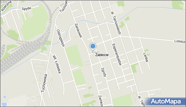 Tarnów, Obozowa, mapa Tarnów