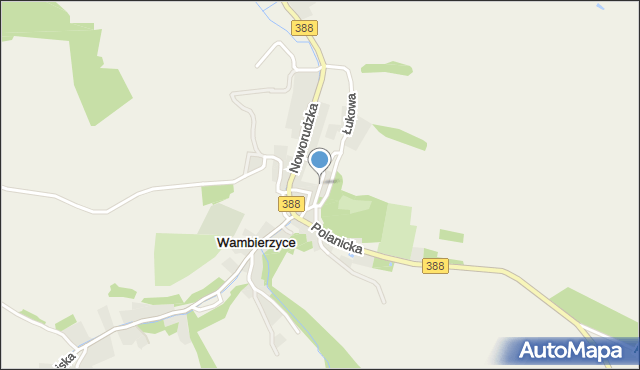 Wambierzyce, Objazdowa, mapa Wambierzyce