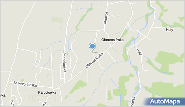 Zakopane, Oberconiówka, mapa Zakopanego