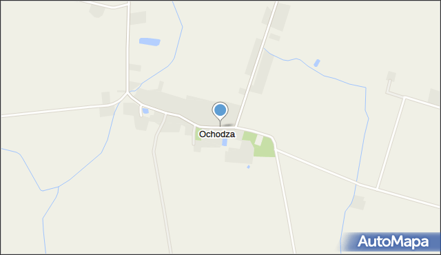 Ochodza gmina Wągrowiec, Ochodza, mapa Ochodza gmina Wągrowiec