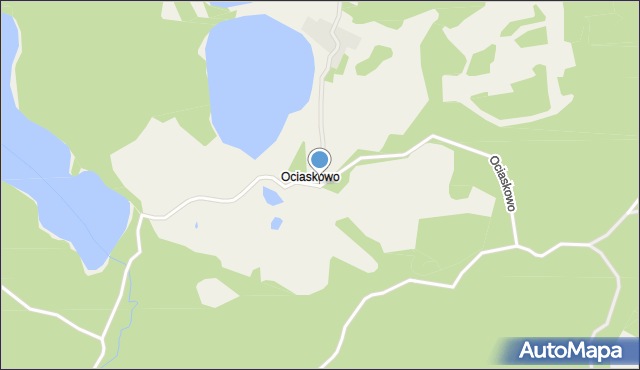 Ociaskowo, Ociaskowo, mapa Ociaskowo