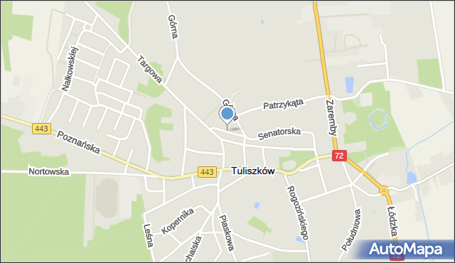 Tuliszków, Ochotniczej Straży Pożarnej, mapa Tuliszków