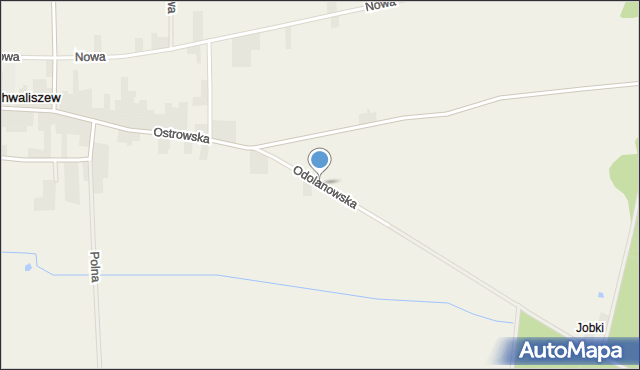 Chwaliszew, Odolanowska, mapa Chwaliszew