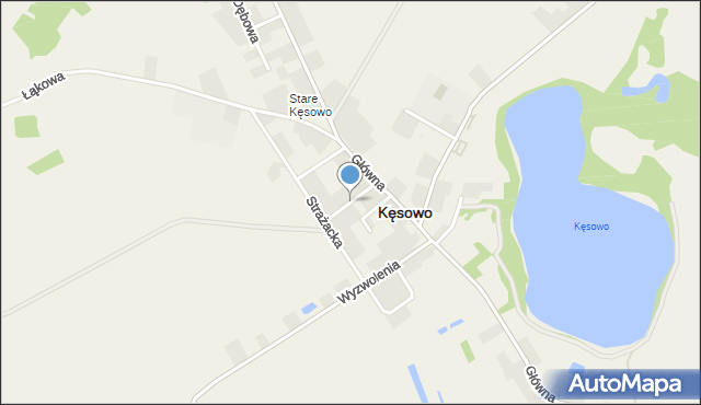 Kęsowo, Odrodzenia, mapa Kęsowo