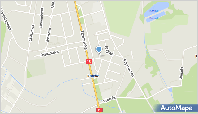 Milicz, Odrodzenia, mapa Milicz