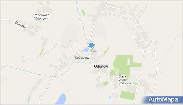 Odonów, Odonów, mapa Odonów